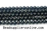 CAE322 15.5 inches 8mm round astrophyllite gemstone beads