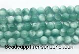 CAS332 15.5 inches 10mm round peacock angelite gemstone beads