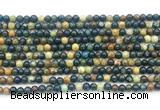 CAZ15 15.5 inches 4mm round azurite gemstone beads