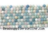 CMG501 15.5 inches 6mm round morganite gemstone beads