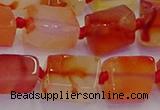 CNG6932 15.5 inches 5*8mm - 8*12mm nuggets red agate beads