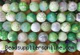 AGBS168 15 inches 16mm faceted round agate gemstone beads wholesale