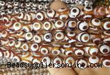 AGBS181 15 inches 10mm round tibetan dzi agate beads wholesale