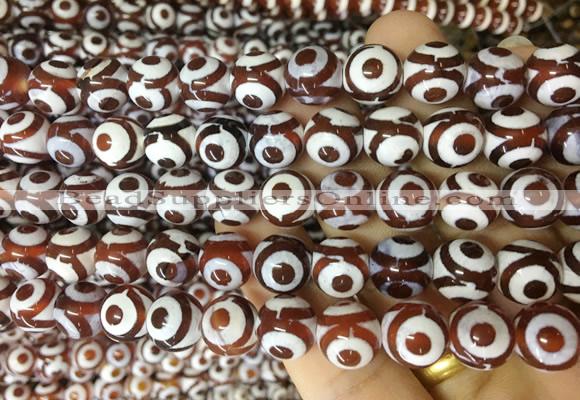 AGBS185 15 inches 10mm round tibetan dzi agate beads wholesale