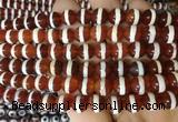 AGBS188 15 inches 8mm round tibetan dzi agate beads wholesale