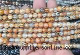 AGBS201 15 inches 6mm round tibetan dzi agate gemstone beads