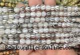 AGBS207 15 inches 6mm round tibetan dzi agate gemstone beads