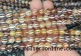 AGBS212 15 inches 8mm round tibetan dzi agate gemstone beads