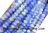 AGBS41 15 inches 5*8mm faceted rondelle banded agate beads wholesale