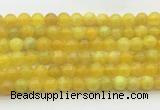 AGBS73 15 inches 6mm round yellow fire agate beads wholesale