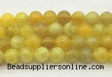 AGBS76 15 inches 12mm round yellow fire agate beads wholesale