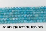 AGBS80 15 inches 6mm round blue fire agate beads wholesale