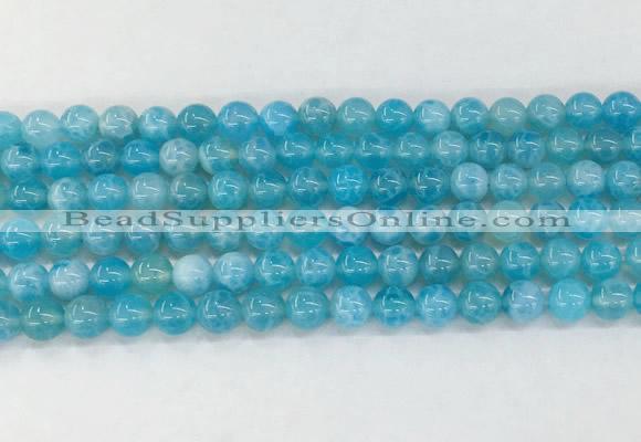 AGBS80 15 inches 6mm round blue fire agate beads wholesale