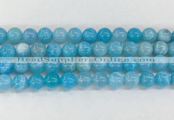 AGBS82 15 inches 10mm round blue fire agate beads wholesale