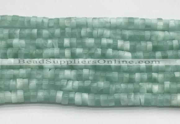 ASBS05 15 inches 2*4mm heishi peacock angelite gemstone beads