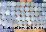 BCBS10 15 inches 10mm round blue chalcedony beads wholesale