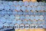 BCBS17 15 inches 10mm round blue chalcedony beads wholesale