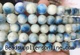 BIBS04 15 inches 12mm round blue ice glacierite stone beads wholesale