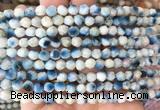 BIBS14 15 inches 6mm faceted nuggets blue ice glacierite stone beads wholesale