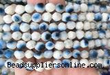 BIBS15 15 inches 8mm faceted nuggets blue ice glacierite stone beads wholesale