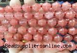 BLBS08 15 inches 10*11mm bell cherry quartz beads wholesale