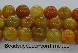 CAA1041 15.5 inches 6mm round dragon veins agate beads wholesale