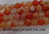 CAA1045 15.5 inches 4mm round dragon veins agate beads wholesale