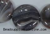 CAA108 15.5 inches 35mm coin botswana agate gemstone beads