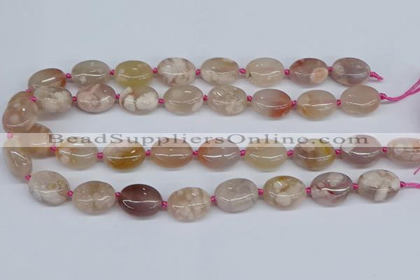 CAA1120 15.5 inches 15*20mm nuggets sakura agate gemstone beads