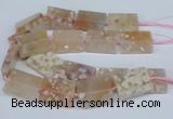 CAA1131 15.5 inches 30*40mm rectangle sakura agate gemstone beads