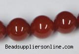 CAA115 15.5 inches 16mm round red agate gemstone beads wholesale