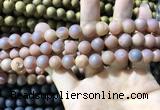 CAA1313 15.5 inches 10mm round matte plated druzy agate beads