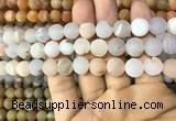 CAA1416 15.5 inches 10mm round matte druzy agate beads