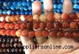 CAA1569 15.5 inches 10mm round banded agate beads wholesale