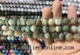 CAA1586 15.5 inches 8mm round banded agate beads wholesale