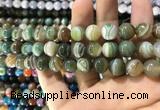 CAA1588 15.5 inches 12mm round banded agate beads wholesale