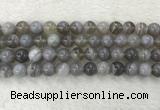 CAA1804 15.5 inches 12mm round banded agate gemstone beads