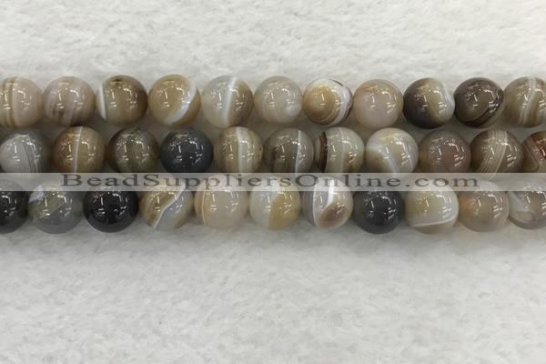 CAA1816 15.5 inches 16mm round banded agate gemstone beads