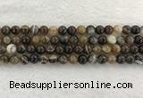 CAA1822 15.5 inches 8mm round banded agate gemstone beads