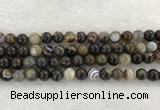 CAA1823 15.5 inches 10mm round banded agate gemstone beads