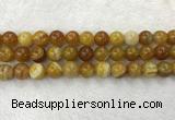 CAA1855 15.5 inches 14mm round banded agate gemstone beads