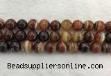 CAA1865 15.5 inches 14mm round banded agate gemstone beads