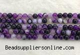 CAA1872 15.5 inches 8mm round banded agate gemstone beads