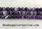 CAA1874 15.5 inches 12mm round banded agate gemstone beads