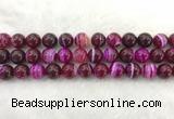 CAA1884 15.5 inches 12mm round banded agate gemstone beads