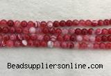 CAA1892 15.5 inches 8mm round banded agate gemstone beads