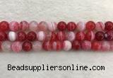 CAA1894 15.5 inches 12mm round banded agate gemstone beads