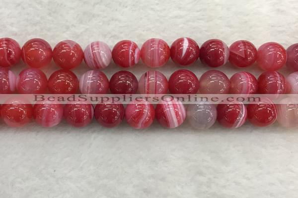 CAA1896 15.5 inches 16mm round banded agate gemstone beads