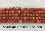 CAA1902 15.5 inches 8mm round banded agate gemstone beads