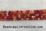 CAA1910 15.5 inches 4mm round banded agate gemstone beads